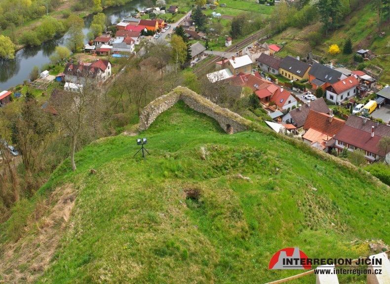 Panorama z hradu Michalovice