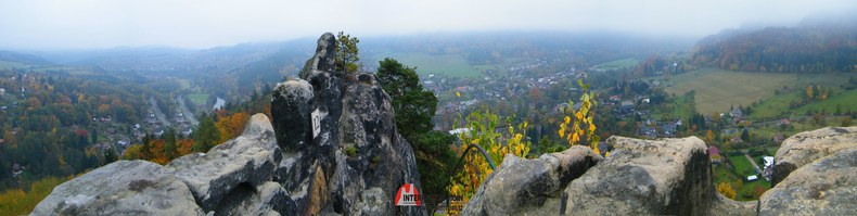 Panorama z hradu Vranov