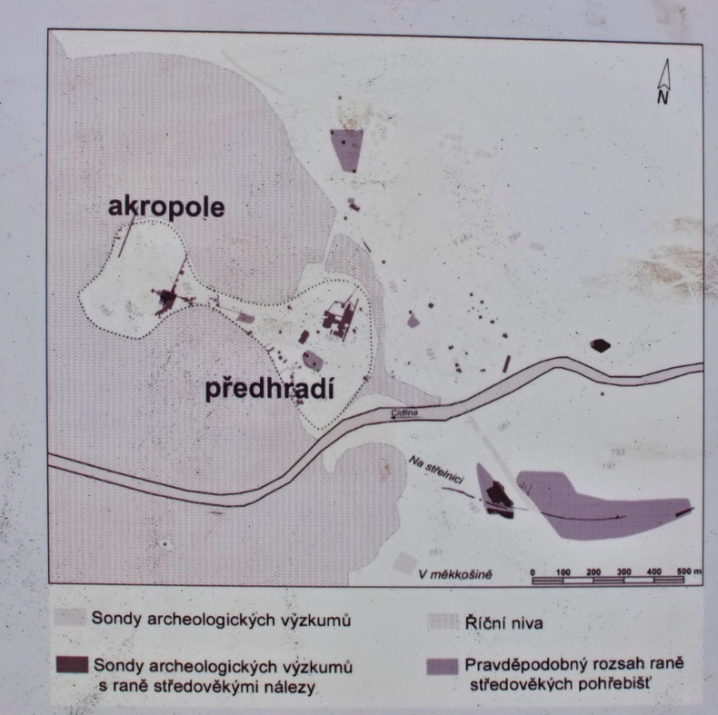 Mapa Hradiště Libice and Cidlinou