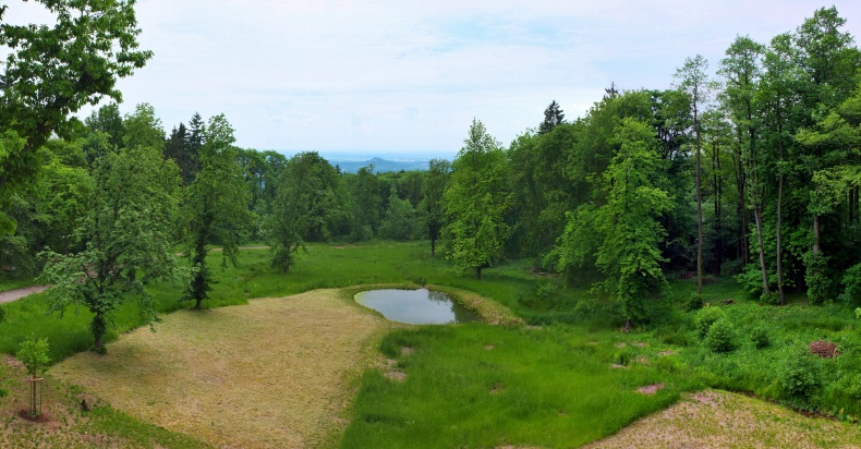 Panorama z hradu Brada