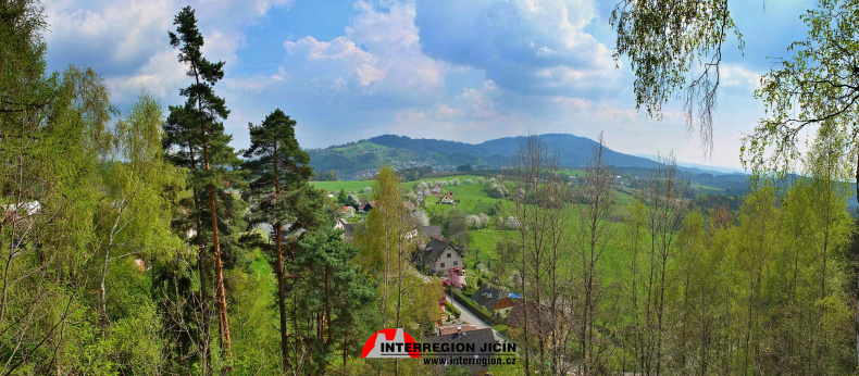 Vyhlídka Zahrádka - panorama