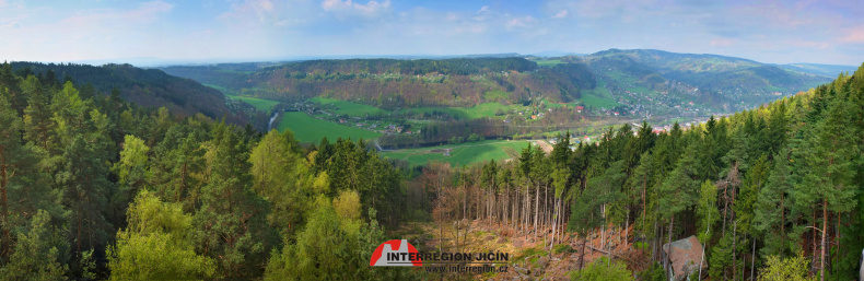 Panorama - Skokanský můstek - K70 - Lomnice nad Popelkou