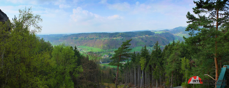 Vyhlídka Zahrádka - panorama