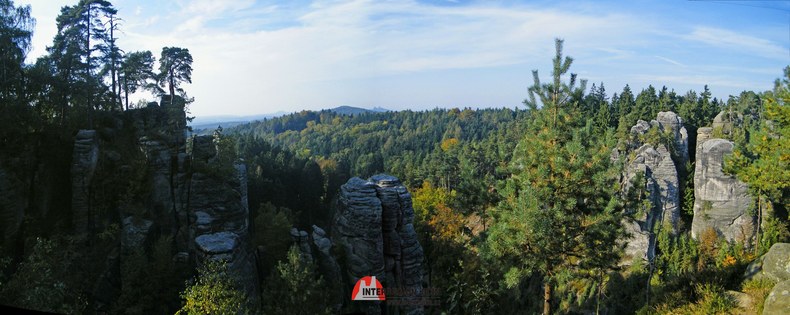 Panorama z vyhlídky Míru