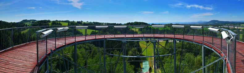 Panorama - Skokanský můstek K70 - Lomnice and Popelkou